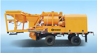 HBT15 concrete mixer with pump