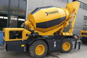 HMC350 self loading concrete mixer in Papua New Guinea